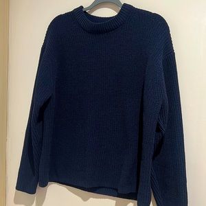 Navy knit sweater